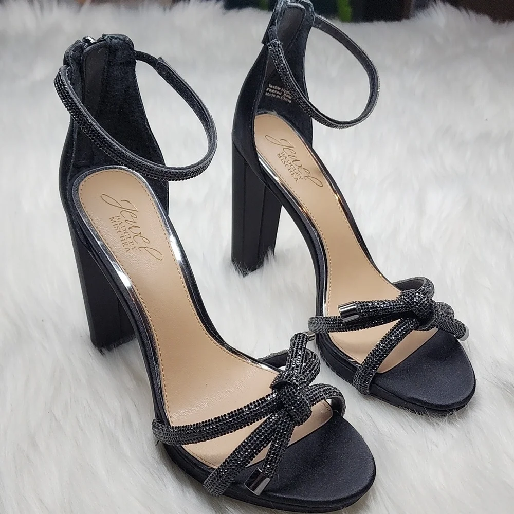 Jewel Badgley Mischka Lexie Black High Heels